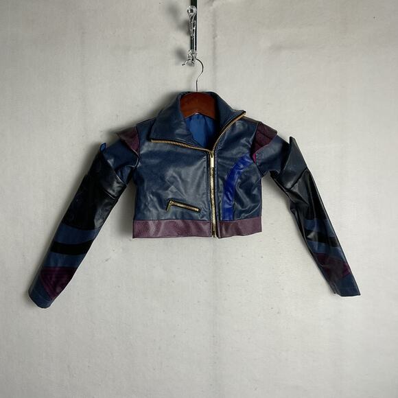 Disney Descendants 3 Spirit Halloween Maleficent Mal Faux Leather Jacket Small - Picture 2 of 11